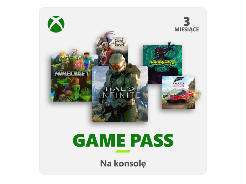 Microsoft Xbox Game Pass na konsolę 3 miesiące ESD